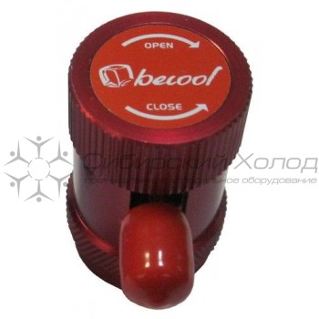 Быстросъёмная муфта ВД с вентилем А/С, внешняя резьба 1/4" SAE 90° BC-QH becool