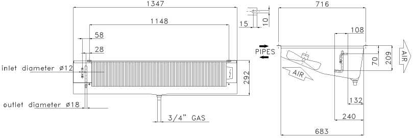 Воздухоохладитель SMA 321 E 70 LU-VE