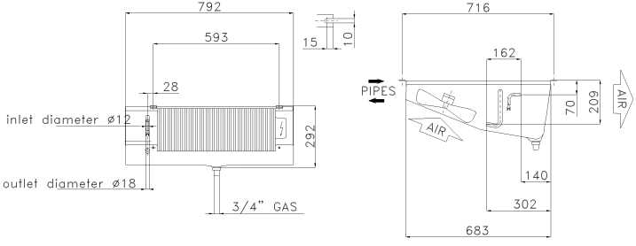 Воздухоохладитель SMA 312 E 70 LU-VE