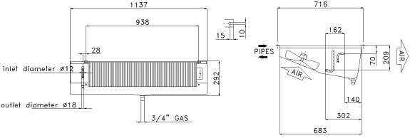 Воздухоохладитель SMA 214 E 45 LU-VE