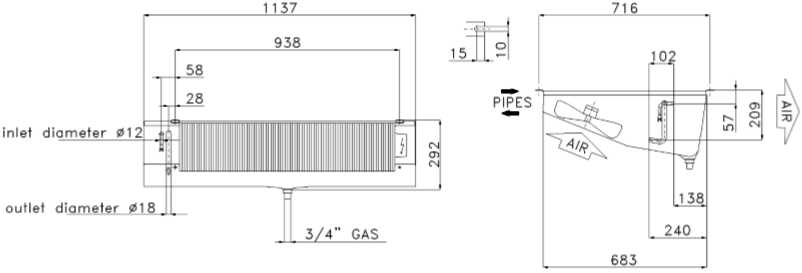 Воздухоохладитель SMA 213 E 45 LU-VE