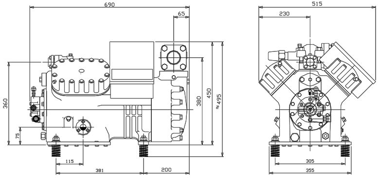 чертеж компрессора D4SJ-300x