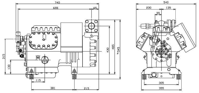 чертеж компрессора D6ST-320x