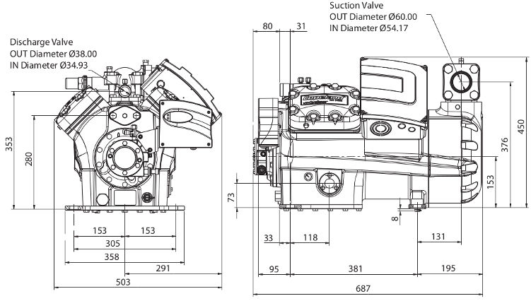 чертеж компрессора 4MKD-35X