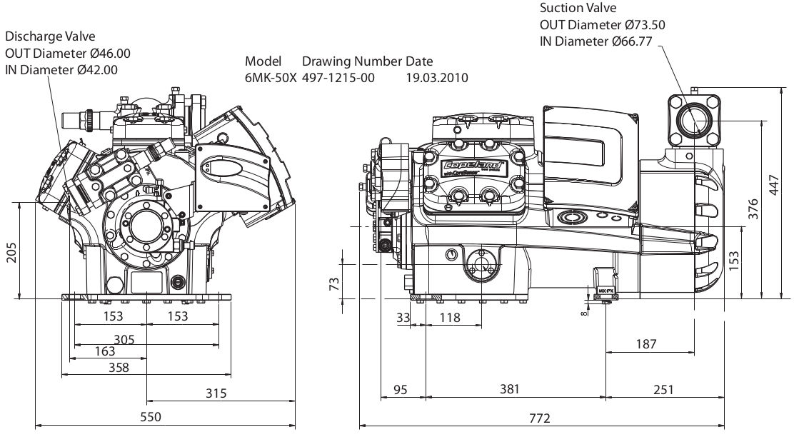 чертеж компрессора 6MK-50X