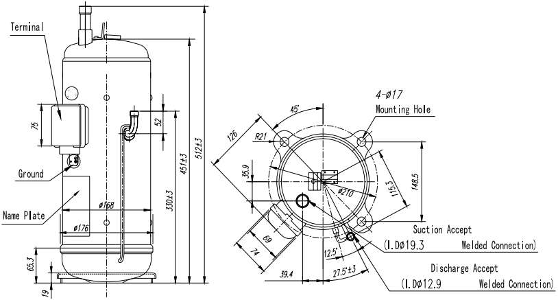 чертеж E655DH-65D2YG Hitachi