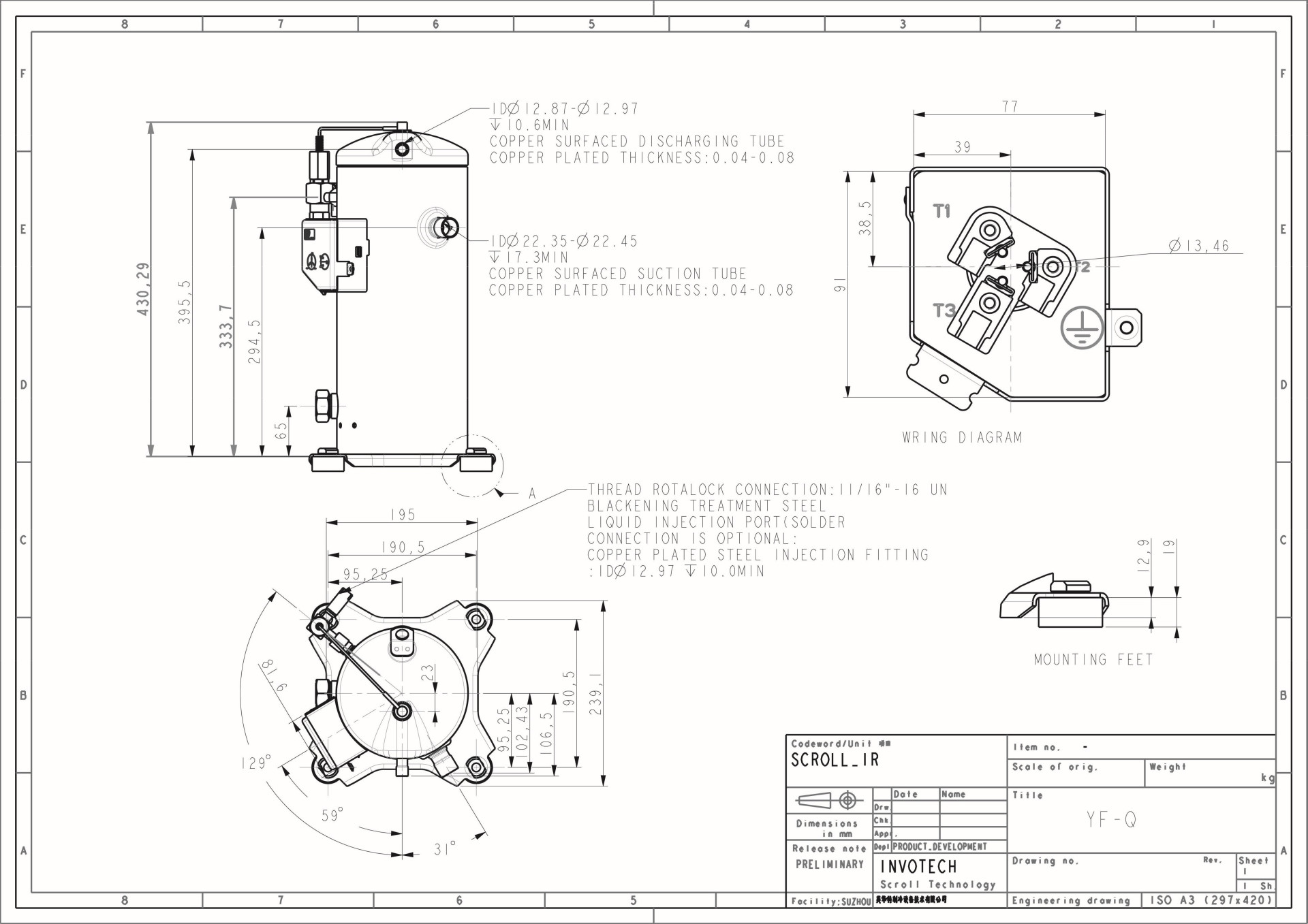 Чертеж YF35E1S-Q100